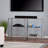 48.5" Sleek Distressed Silver Metal & Glass Console Table – 3-Tier Tempered Glass Shelves