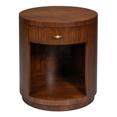 Vero Solid Wood End Table with Storage