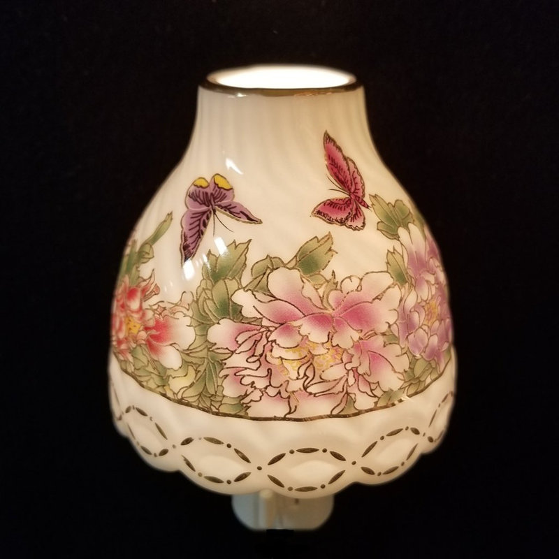 Flowers and Butterflies Night Light