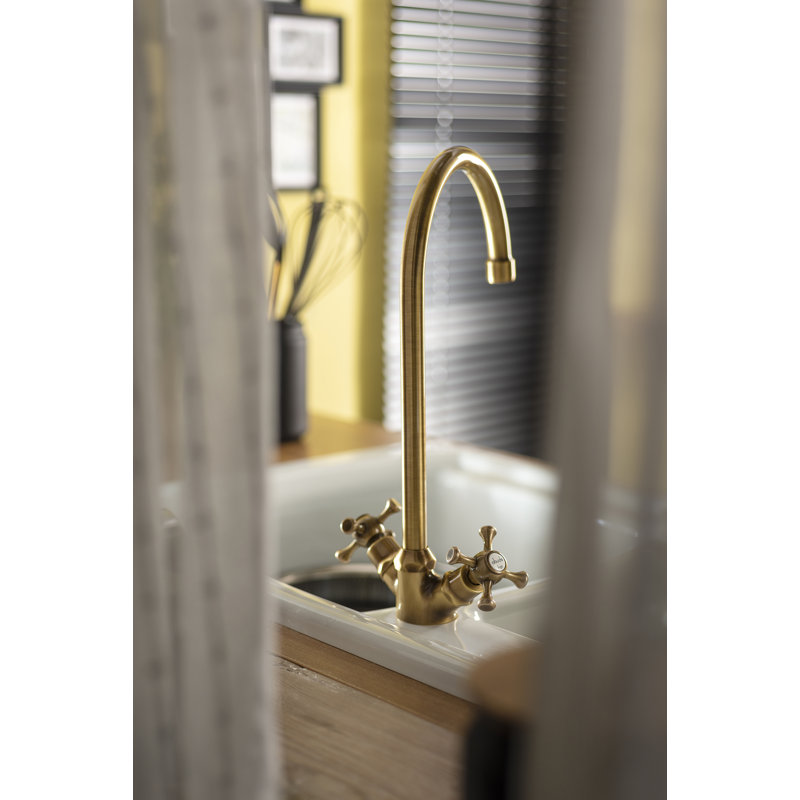 Abode Designs Burford Kitchen Faucet, Antique Brass