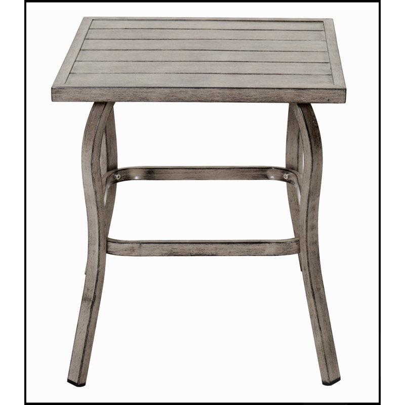 Table d'appoint / table basse en métal peint à la main, fer robuste avec finition thermolaquée pour l'extérieur