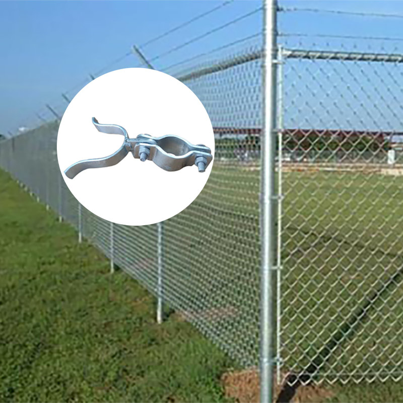 4 accessoires de clôture à maillons de chaîne pour outils de connexion entre les clôtures et les poteaux
