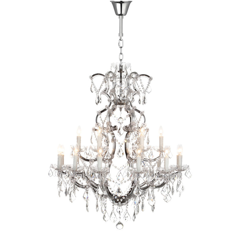 Lustre en cristal 10 lumières Filton