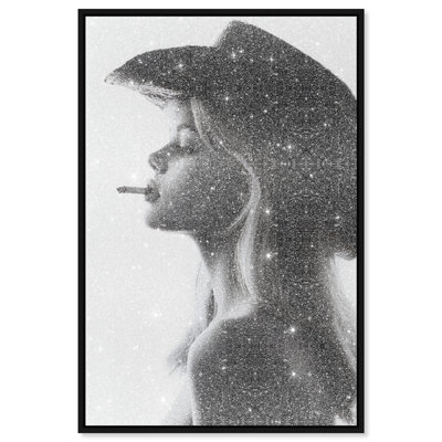 Desert Cowgirl Graphic Art Canvas