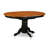 5 Piece Kitchen Table & Chairs Set Includes an Oval Dining Room Table with Butterfly Leaf and 4 Faux Leather Upholstered Chairs, 42x60 Inch, Black & Cherry