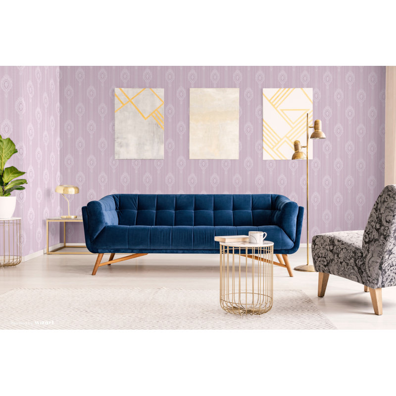 Akershus 10m x 53cm Wallpaper Roll, Purple