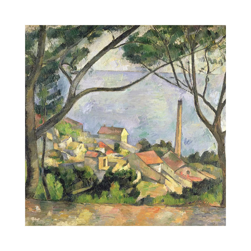 The Sea At L'Estaque, 1878 by Paul Cezanne - Wrapped Canvas Gallery-Wrapped Canvas Giclée, 30.48 cm H x 30.48 cm W