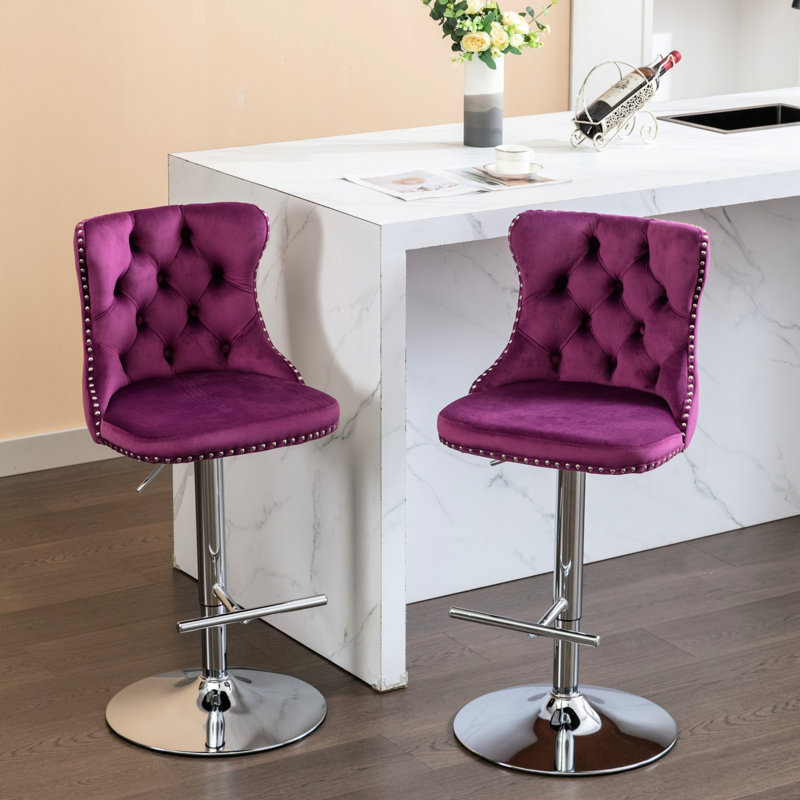 Velours à hauteur réglable, mauve, base, envers, pour 2 personnes, Mauve, Argent