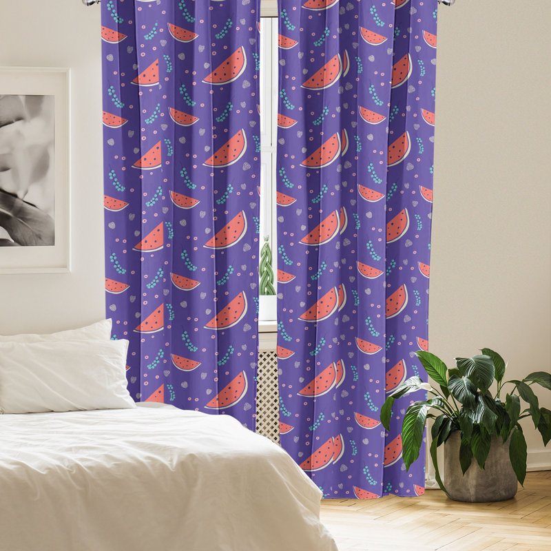 Rideaux 4 panneaux East Urban Home, L 56 po x L 84 po