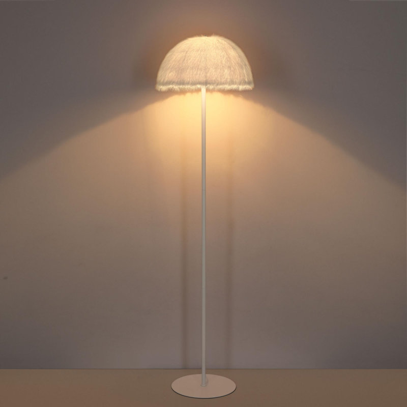 Lampe sur pied Traditional, Blanc, Blanc