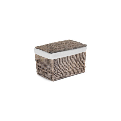 Wicker Storage Hamper Basket with Lining