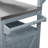 53.3" Outdoor Kitchen Island With Raised Shelf, Solid Wood Storage Cabinet With Stainless Steel Top, Outdoor Rolling Grill Cart With Internal Storage Rack, Adjustable Shelf, Spice Rack-1695296404