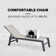 Deccani 64.17" Long Quilted Reclining Chaise Lounge Set with Table