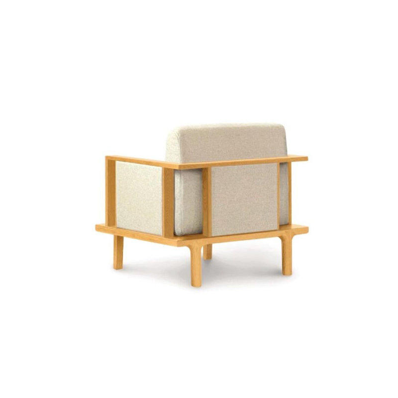 Siège et panneau d'appoint Sierra, Cerise naturelle, Polyester laineux fumé clair