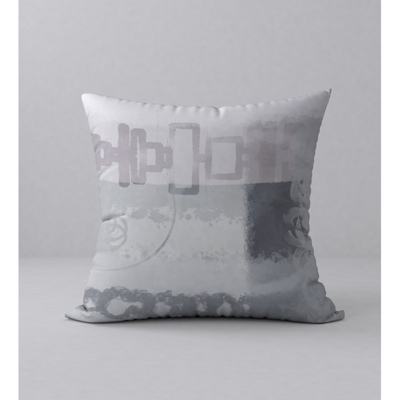 Abstract Reversible Throw Pillow, 18" x 18"