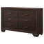Commode 6 tiroirs cacao foncé-574041075