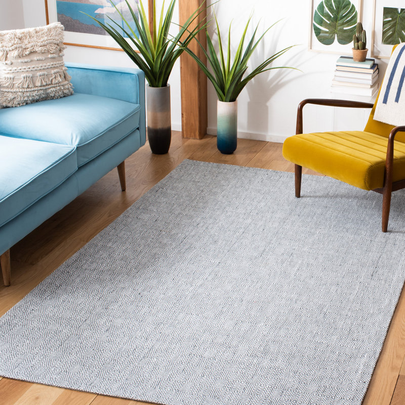 Tapis géométrique tissé à la main Denyse, Rectangle 8 pi x 10 pi