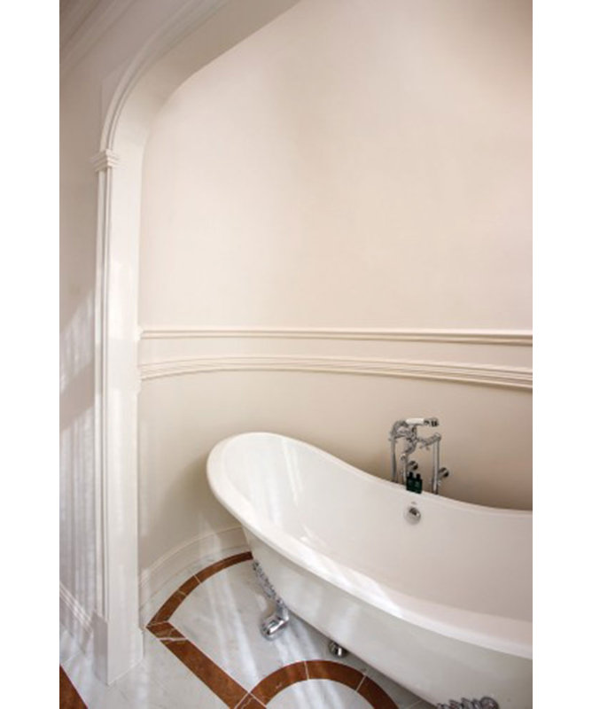 7/8 in D x 3-3/4 in W x 78-3/4 in L Primed White Plain Polyurethane Panel Moulding