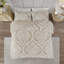 Ensembles de literie en coton touffeté, édredon taupe avec rembourrage hypoallergénique