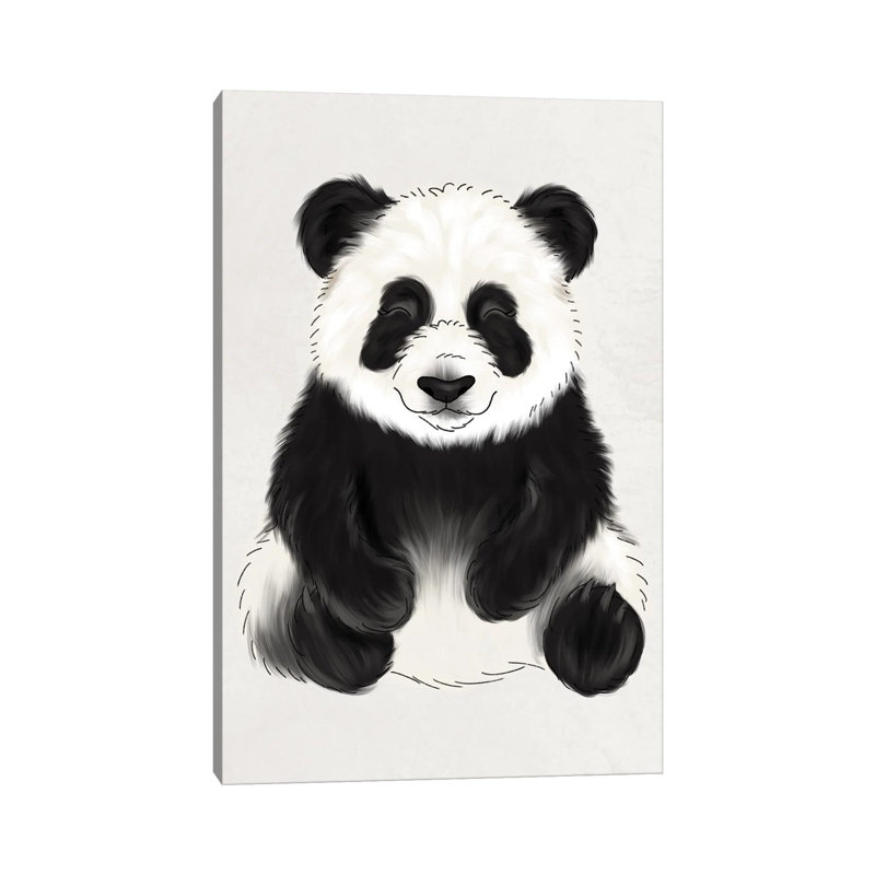 Baby Panda by Katie Bryant - Wrapped Canvas Print, 66.04 cm H x 45.72 cm W x 1.91 cm D