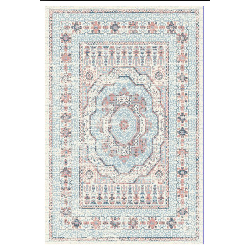 Tapis oriental bleu, Rectangle 5 pi 3 po x 7 pi 3 po