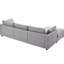 Canapé modulaire en L avec méridienne réversible - siège spacieux de 32,7 po, coussin profond de 24,4 po, accoudoir relaxant, repose-pieds réglable, revêtement en contreplaqué, structure en contreplaqué robuste, rembourrage en mousse et siège à ressorts ensachés, PP