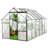 6X12 Ft Polycarbonate Greenhouse For Plants - Black With Efficient Drainage And Spacious Interior Outdoor Walk-In Galvanized Base Efficiency-125340159