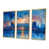 Toile avec cadre flottant or