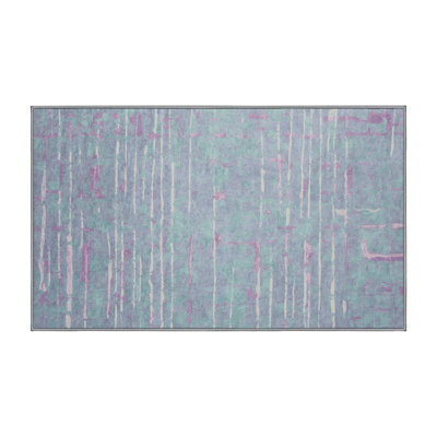 Machine Washable Gray Area Rug