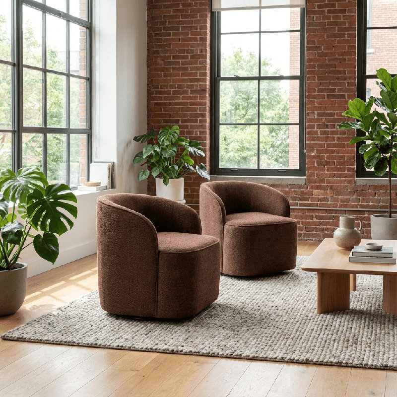 Fauteuil d'appoint pivotant RENO