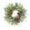 24" Artificial Farmhouse Blossoms Cluster Greenery Leaves Cedar Winter Christmas Wreath For Front Door