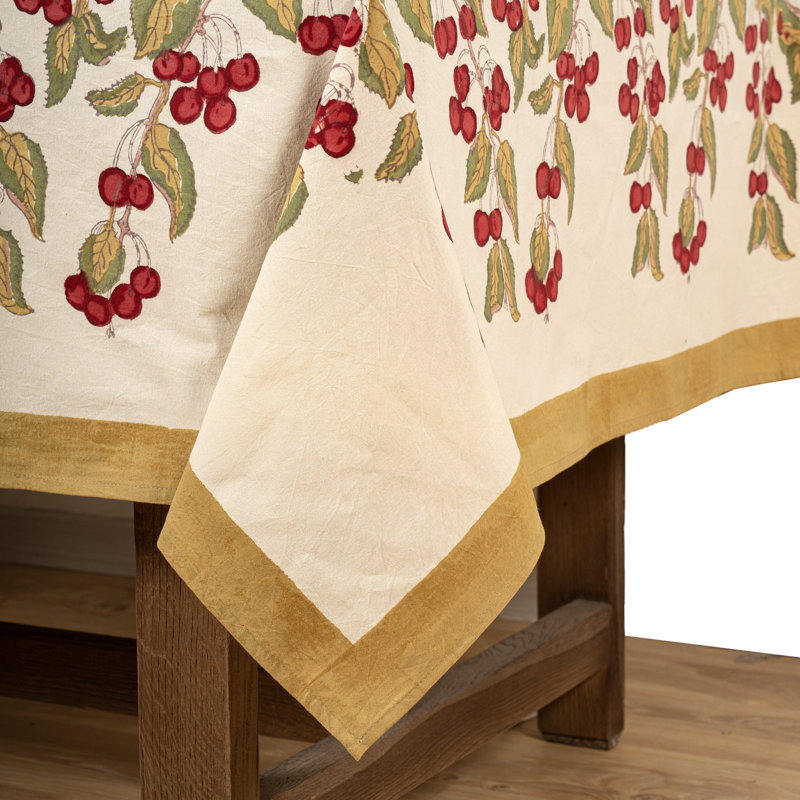 Cherry Tablecloth, 59" W x 59" L