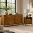 Ensemble de chambre à coucher en bois massif 2 pièces Northborough