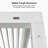 PURPLE LEAF Outdoor Louvered Pergola 12' x 12' White Aluminum Pergola Modern Shade Gazebo with 2 Independently Adjustable Rainproof Hardtop for Patio Garden Yard