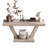 60" Vintage Distressed Wood Entryway Bench, 2-Tier Solid Wood Veneer Storage Cabinet, Rustic Wide Design For Hallway, Living Room And Behind Sofa-866785541