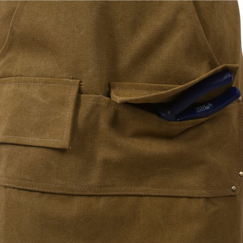 Long Heavy Duty  Canvas Tool Apron, Carpenter Aprons, Woodworking Aprons, Carpenters 16 Oz ,Fully Adjustable To Comfortably Fit Men And Women ,Not Waxed