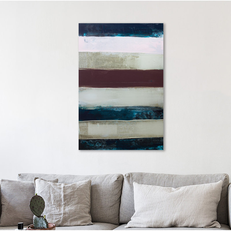Number Stripe II by Kent Youngstrom - Wrapped Canvas Painting, 38 cm H x 25 cm W
