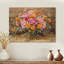 Bouquet de pivoines d'été II - décoration murale en bois de pivoines - sur bois de pin naturel-1965409666