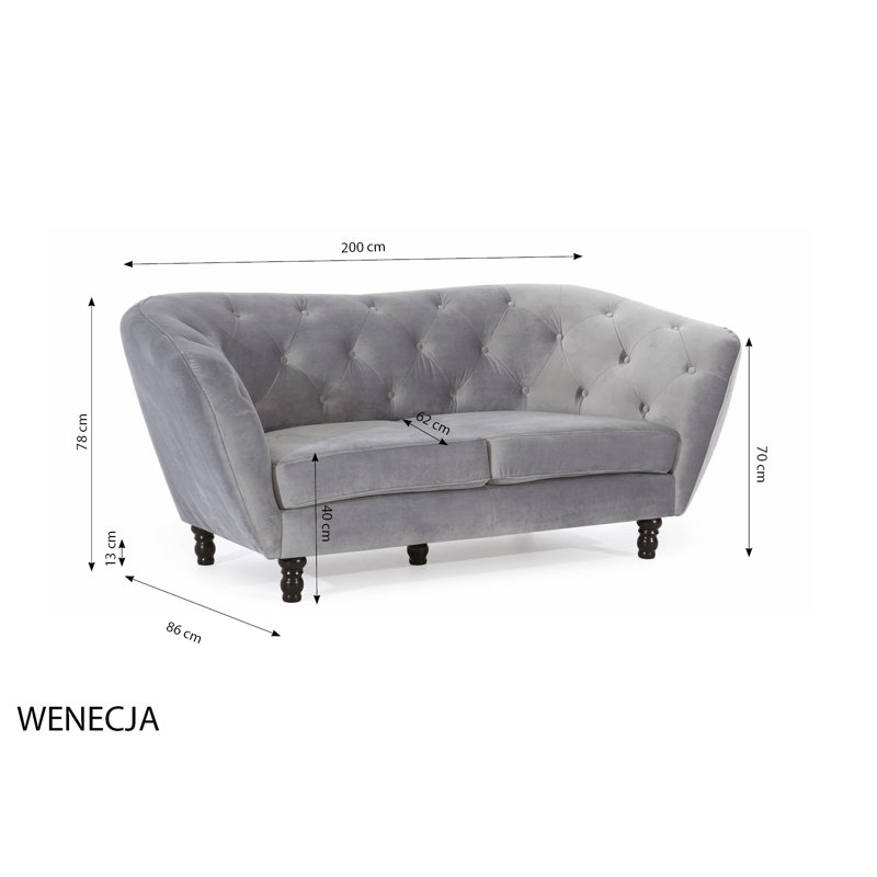 Haltwhistle 2 Seater Velvet Sofa, Brown