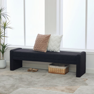 Upholstered Boucle Winstead with sturdy legs