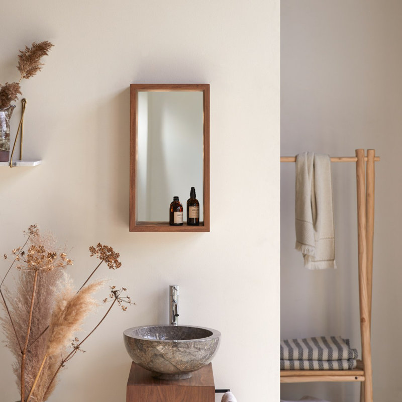 Stelle Rectangle Solid Wood Mirror