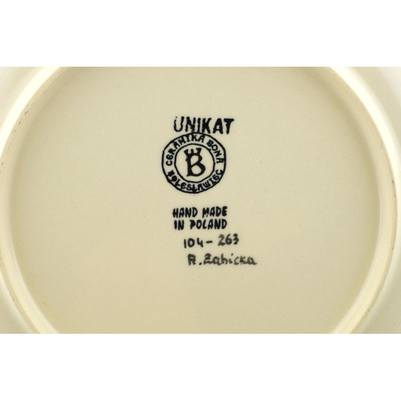 Assiette plate 10 "Polish Pottery