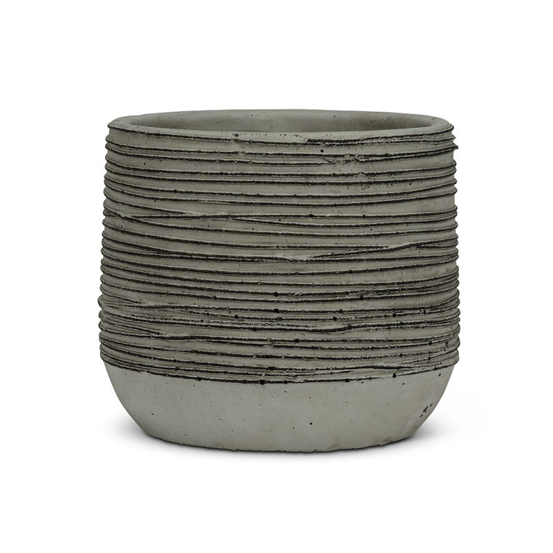 Pot à fleurs en ciment, H 4,75 po x l 4,75 po x P 4 po