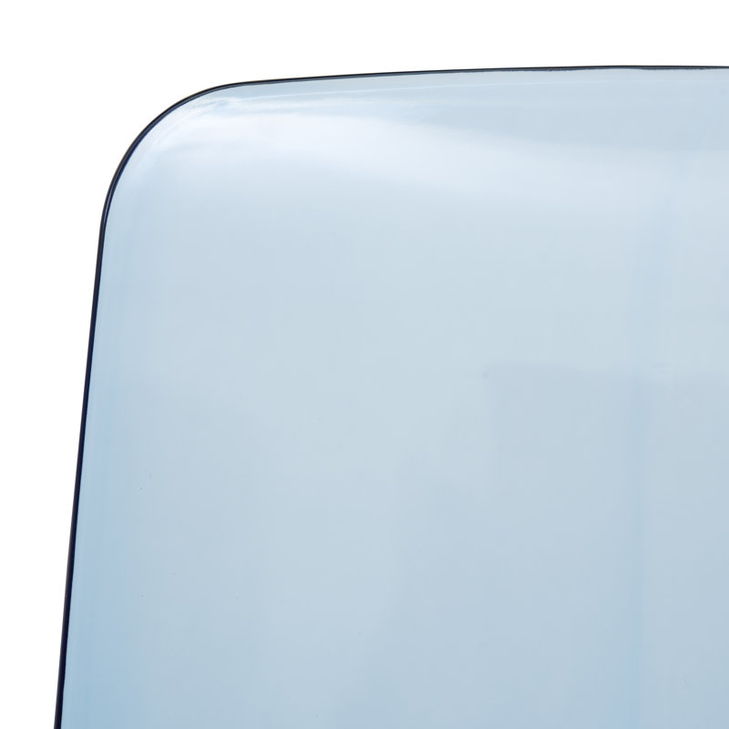 Chaise de salle à manger empilable Lade, Bleu transparent, Individuel