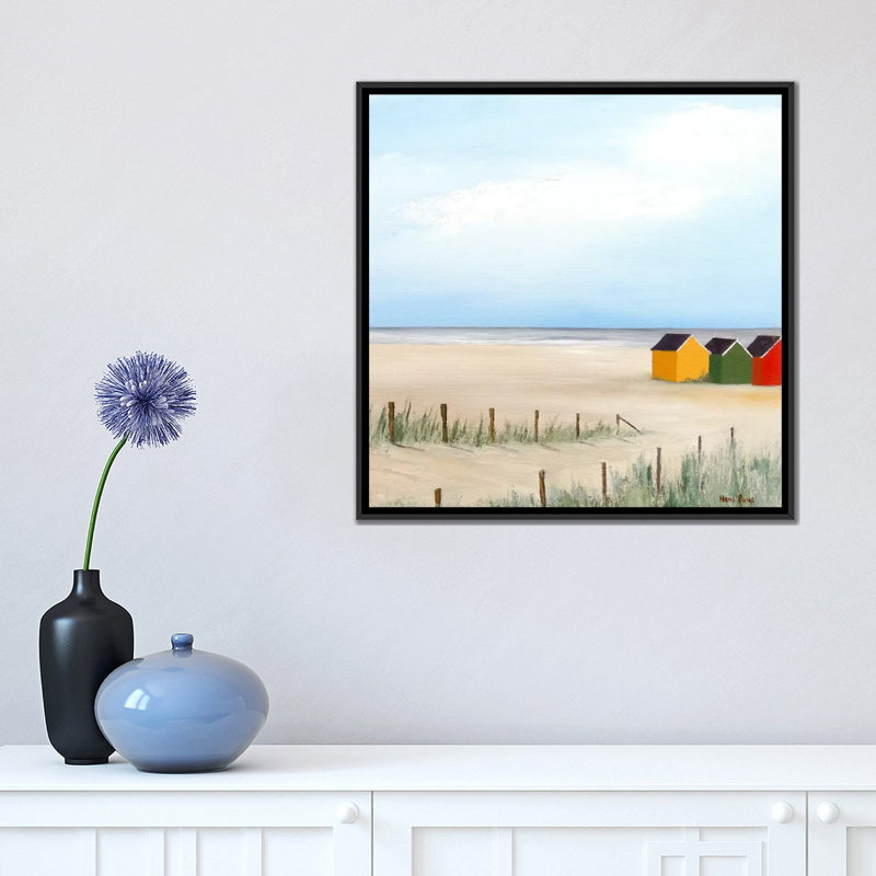 « ensoleillé matin vi », impression sur toile, H 18 po x l 18 po x P 1,5 po, Toile avec cadre noir, Pas de tapis