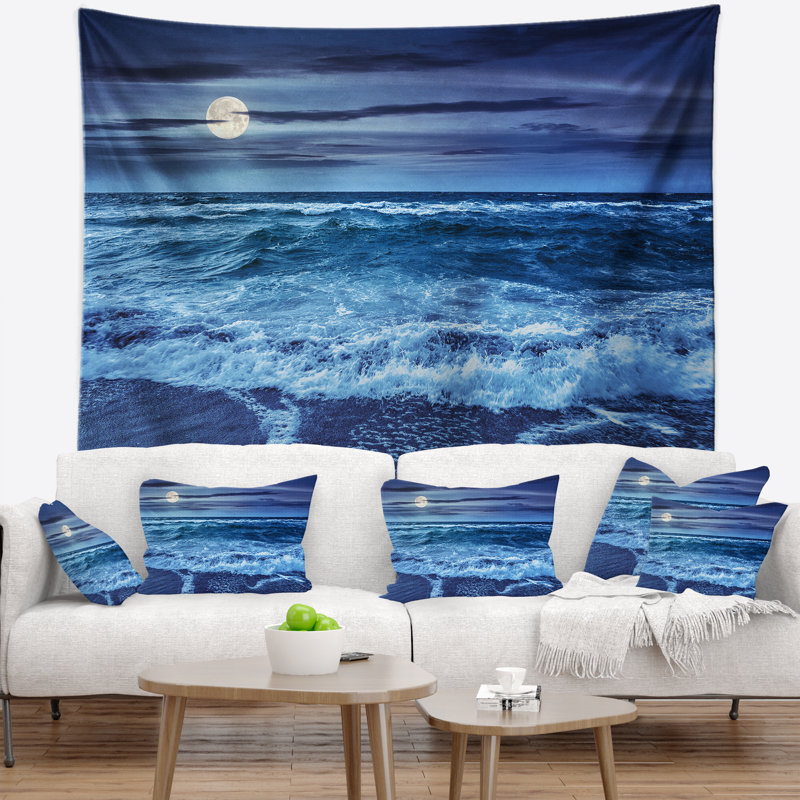 Tapisserie ciel et eau, H 32 po x l 39 po