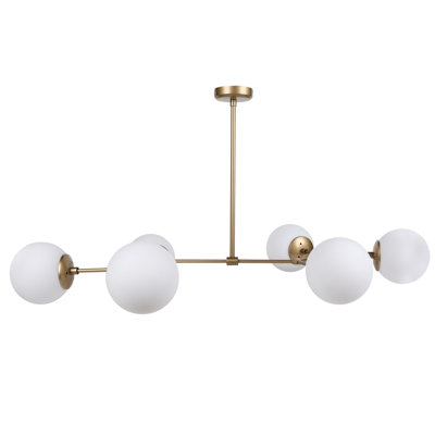 6 Lights Unique Sputnik Chandelier