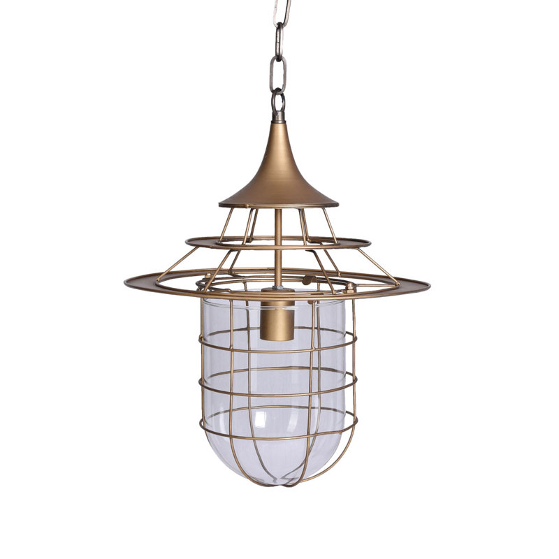 Westleigh 1 - Light Gold Geometric Pendant