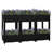 Thallon Planter Raised Flower Bed with Rattan Look Plant Box Polypropylene