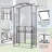 Tawanna 131cm W x 49cm D Metal Arbour Gate with Gate in Black